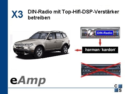 eAmp für BMW X3 E83 – Car-Solution